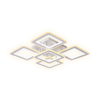 Ambrella Потолочный светодиодный светильник с пультом FA866/4+1 WH белый 218W 3000K-6400K 820*820*120 (ПДУ РАДИО 2.4G)