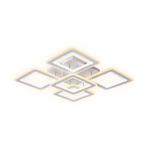 Ambrella Потолочный светодиодный светильник с пультом FA866/4+1 WH белый 218W 3000K-6400K 820*820*120 (ПДУ РАДИО 2.4G)