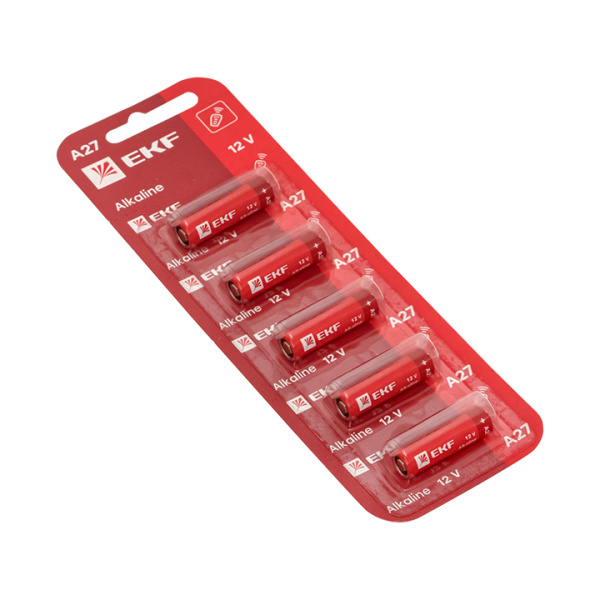 Купить EKF PROxima Алкалиновая батарейка типа А27 для сигнализаций блистер 5шт.