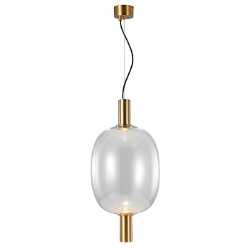 ST Luce SL1582.313.01 Светильник подвесной Бронзовый/Прозрачный LED 1*7W 2700K ST Luce SL1582.313.01 Светильник подвесной Бронзовый/Прозрачный LED 1*7W 2700K