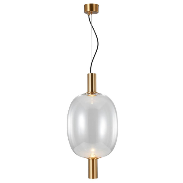 ST Luce SL1582.313.01 Светильник подвесной Бронзовый/Прозрачный LED 1*7W 2700K ST Luce SL1582.313.01 Светильник подвесной Бронзовый/Прозрачный LED 1*7W 2700K