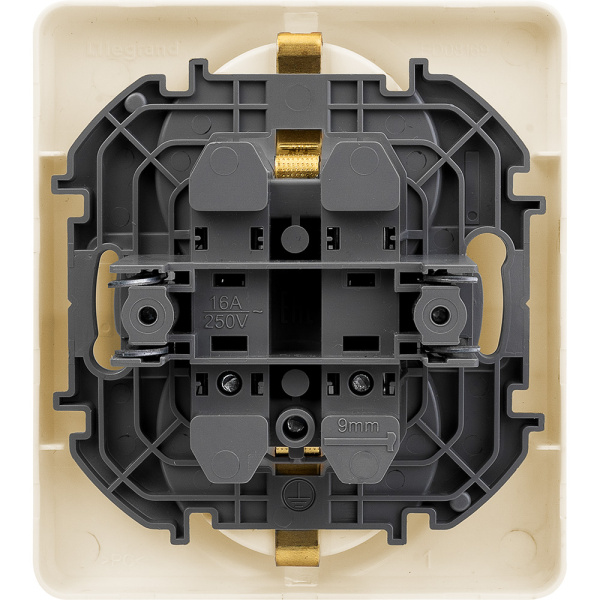 Купить Legrand INSPIRIA Слоновая кость Розетка 2 x 2К+З - немецкий стандарт - 16 А - 250 В 673751