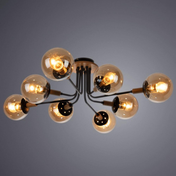 Купить Arte Lamp A2716PL-8BK Люстра потолочная