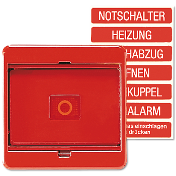 JUNG CD 500/CD plus Красная Клавиша 1-ая с линзой 561GLRT