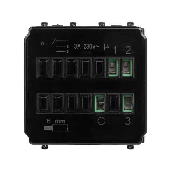 Купить DKC Механизм управления вентиляторами модульный, "Avanti", "Черный матовый", 2 модуля