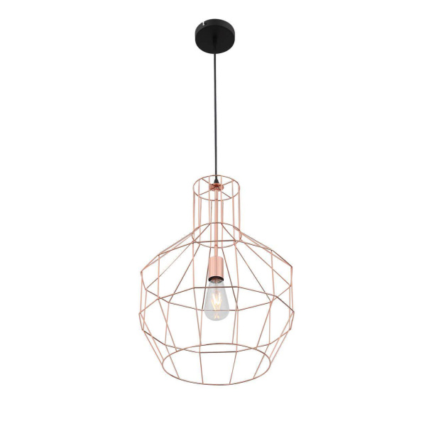 ST LUCE SL192.303.01 Подвес  Черный/Латунь E27 1*60W