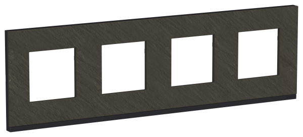 Купить SE Unica Pure Камень/Антрацит Рамка 3-ная горизонтальная NU600687