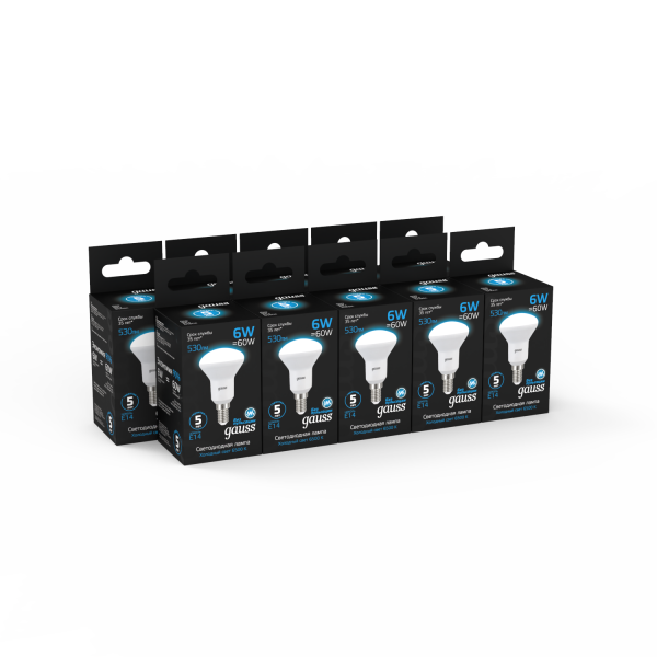 Купить Gauss Лампа R50 6W 530lm 6500K Е14 LED 106001306