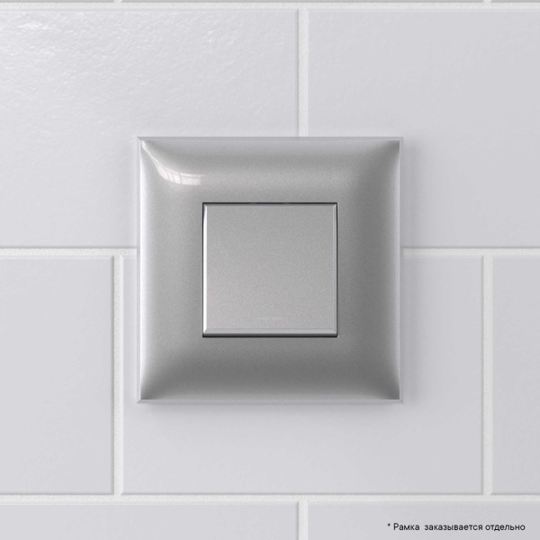 Купить DKC Кнопка одноклавишная в стену, "Avanti", "Закаленная сталь"