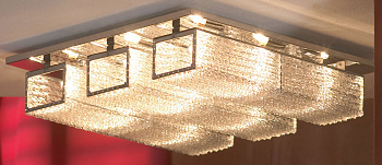 Lussole S.R.L Металл Хром /  Стекло Люстра G9 40W LSA-5407-09 Lussole S.R.L Металл Хром /  Стекло Люстра G9 40W LSA-5407-09