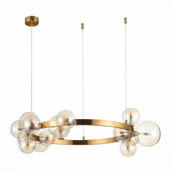 Купить ST Luce SL1165.302.15 Светильник подвесной Бронза/Коньячный G4 15*3W