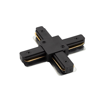 Denkirs TR1104-BK Соединитель для шинопровода X-образный, черный