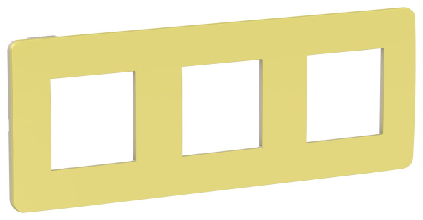 Купить SE Unica Studio Зеленое яблоко/Бежевая Рамка 3-ная NU280612