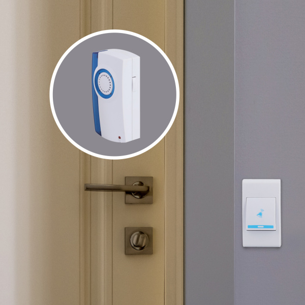 ЭРА Звонок дверной A04 беспроводной, белый