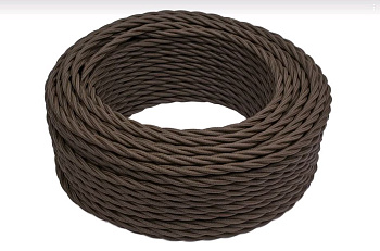 BIRONI Коричневый матовый Витой провод 2*2,5 150м B1-425-72-150