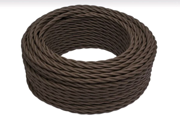 BIRONI Коричневый матовый Витой провод 2*2,5 150м B1-425-72-150