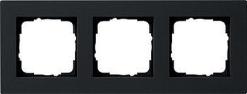Gira E2 Черный Рамка 3-ая 0213095