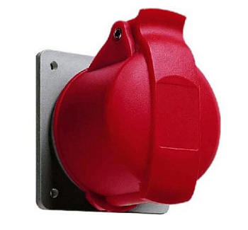 ABB Розетка на панель прямая 16А, 3P+N+E, 380V, IP44 2CMA193187R1000