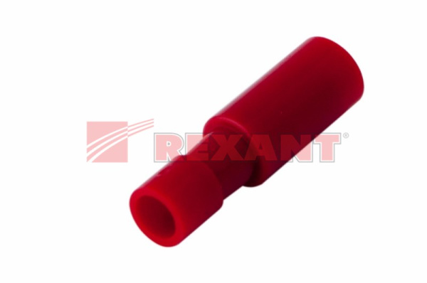 Купить Разъем ШТЕКЕРНЫЙ полностью изолированный гнездо - 4мм 0.5-1.5мм² (РШПи-м 1.5-4 / РШИм 1,25-5-4) красный Rexant 08-0261