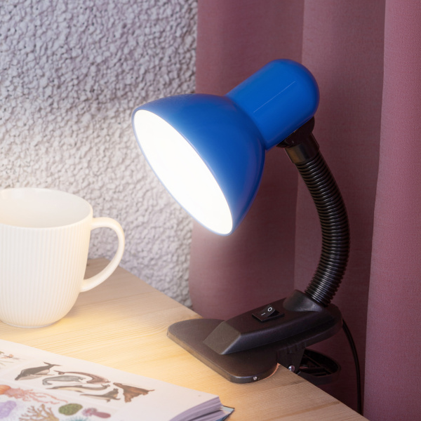 ЭРА N-102-E27-40W-BU Синий Настольный светильник
