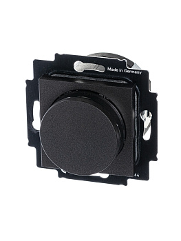 ABB EPJ Levit антрацит / дымчатый чёрный Диммер поворотно-нажимной, 60-600Вт, R 2CHH942247A6063