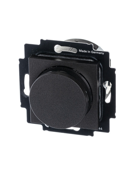 ABB EPJ Levit антрацит / дымчатый чёрный Диммер поворотно-нажимной, 60-600Вт, R 2CHH942247A6063