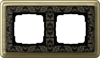 Gira ClassiX Art Бронза/Черный Рамка 2-ая 0212662