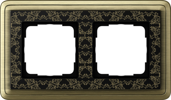 Gira ClassiX Art Бронза/Черный Рамка 2-ая 0212662