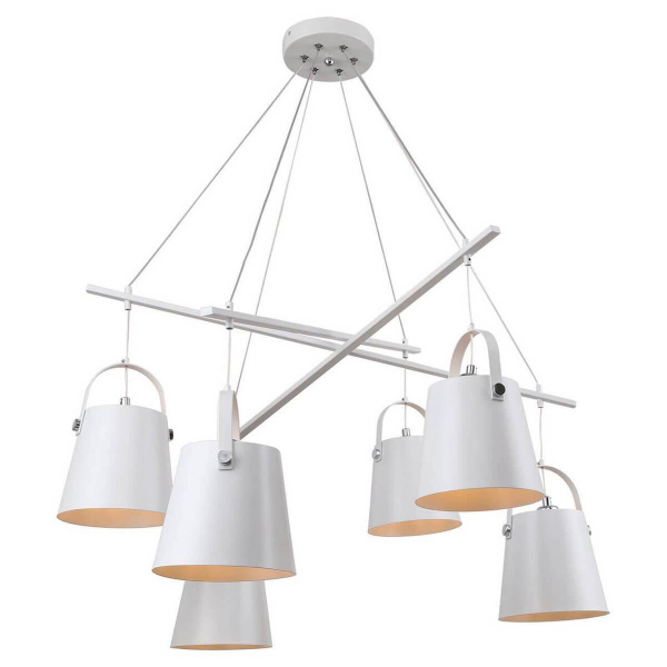 Lussole LGO Металл Белый /  Металл Люстра E14 10W GRLSP-8098