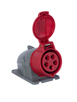 ABB Розетка для монтажа на поверхность 16 А, 3P+N+E, 380V, IP44 2CMA193115R1000