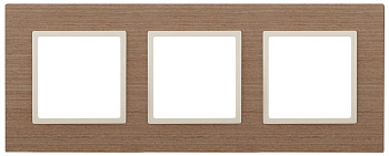 ЭРА 14-5303-07 Elegance Ясень/сл.кост Дерево Рамка 3-ая