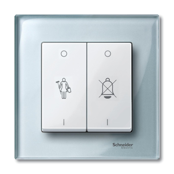 Купить SE Merten SM Полярно-Бел Две клавиши с маркировкой «перечёркнутый звонок» и «горничная» (MTN432619)