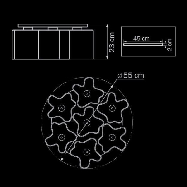 Купить Lightstar Люстра потолочная Nubi Lightstar 802070