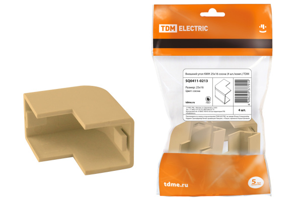 TDM Внешний угол КМН 25х16 сосна (4 шт./комп.) SQ0411-0213