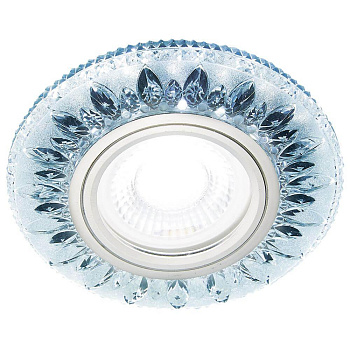 Ambrella Встраиваемый точечный светильник со светодиодной лентой S305 CH хром/прозрачный хрусталь/MR16+3W(LED COLD)