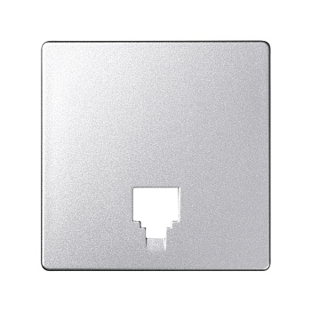 Simon 82 Detail Алюминий Накладка Розетки ТЛФ 1-ой 82062-93