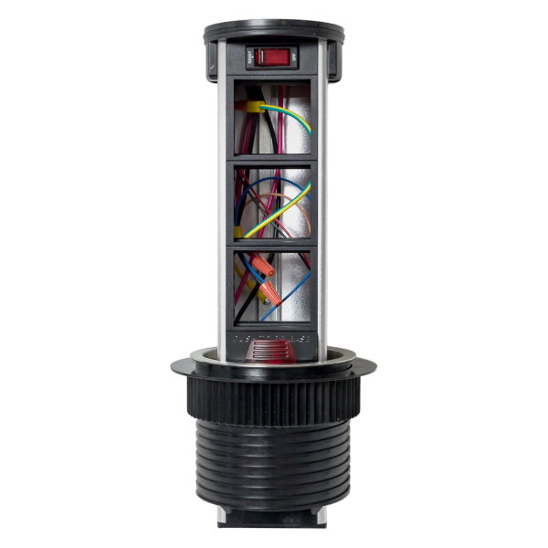 EKF PROxima Встраиваемая мини-колонна с беспроводной зарядкой 15Вт, 6 модулей C-Line