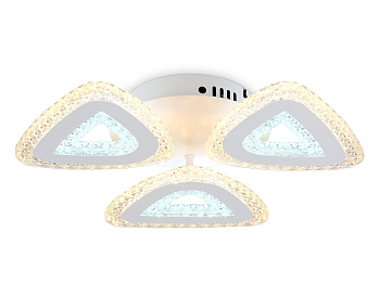 Ambrella Светильник потолочный светодиодный с пультом FA4018/3 WH белый 62W 3000K+6400K/4200K/6400K+3000K D420*85 (ПДУ ИК)