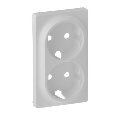 Legrand Valena LIFE Бел Накладка розетки с/з 2-ной 754950