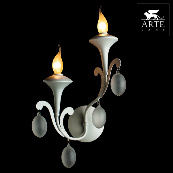 Купить Arte Lamp Montmartre Белый Бра 40W E14 A3239AP-2WH