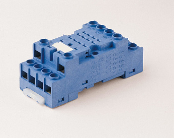 Finder Розетка с винтовыми клеммами (под шайбу) для реле 55.32, синий 9472SMA