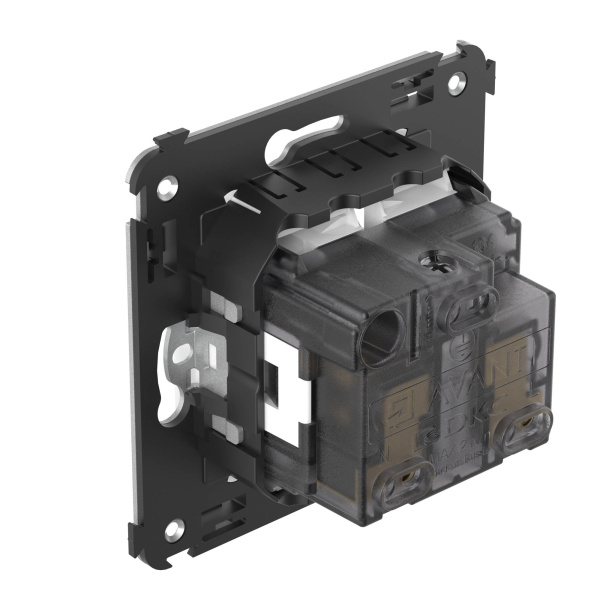 Купить DKC Розетка в стену, 2P+E, с з/ш, "Avanti", "Белое облако"