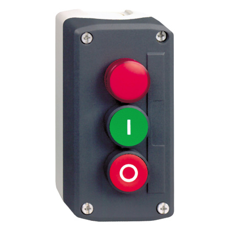 SE Пост кнопочный с 2 кнопками и сигнальной лампой XALD363M