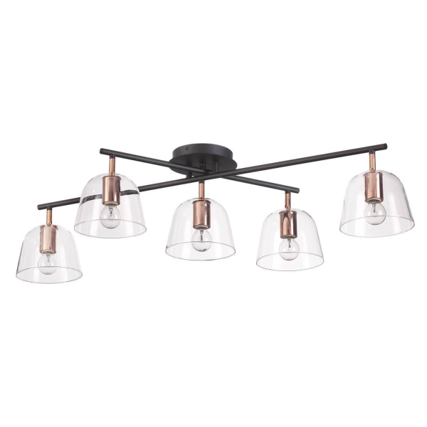 Lumion 4455/5C LN20 060 черный, медный Люстра потолочная E14 5*60W 220V DEMI Купить Lumion 4455/5C LN20 060 черный, медный Люстра потолочная E14 5*60W 220V DEMI
