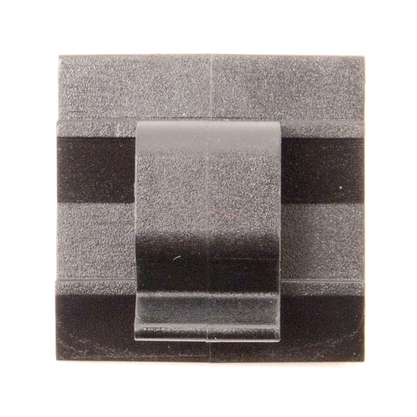 Купить DKC Клипса самоклеящаяся для кругл.кабеля,черная, 12.3х8х12