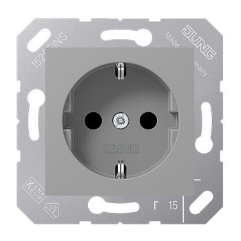 JUNG SCHUKO®-розетка 16 A / 250 B ~ для откидной крышки, серый CD5120BFGR