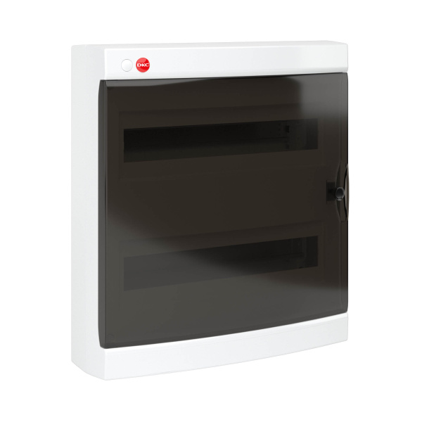 DKC Щиток настен. с дверцей 36(2X18) мод.,IP41, белый