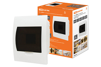 TDM Бокс ЩРВ-П-6модулей встраиваемый пластик IP41 SQ0902-0002