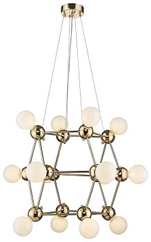 Wertmark WE234.14.303 Люстра подвесная Белое золото/Золото E27 14*60W