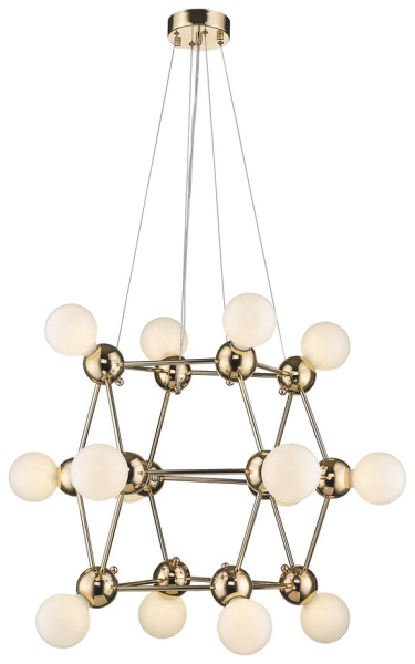 Wertmark WE234.14.303 Люстра подвесная Белое золото/Золото E27 14*60W
